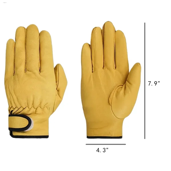 Real Leather Safety Protection Wear Resistant Work Gloves - Real Leather Safety Protection Wear Resistant Work Gloves - Image 1 of 4
