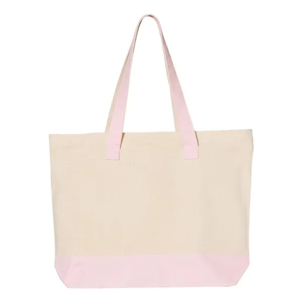 Q-Tees 19L Zippered Tote - Q-Tees 19L Zippered Tote - Image 4 of 16