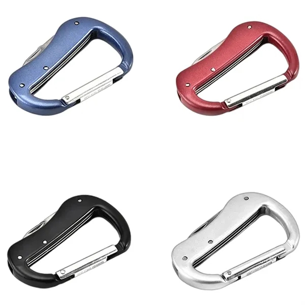Outdoor Multitool Carabiner with Pocket Knife Scissors - Outdoor Multitool Carabiner with Pocket Knife Scissors - Image 2 of 6