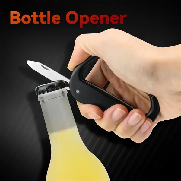 Outdoor Multitool Carabiner with Pocket Knife Scissors - Outdoor Multitool Carabiner with Pocket Knife Scissors - Image 5 of 6