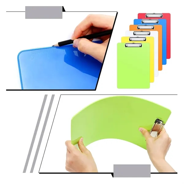 Custom A4 Plastic Clipboards with Metal Clip - Custom A4 Plastic Clipboards with Metal Clip - Image 2 of 5