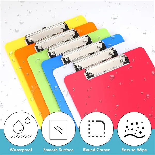 Custom A4 Plastic Clipboards with Metal Clip - Custom A4 Plastic Clipboards with Metal Clip - Image 3 of 5