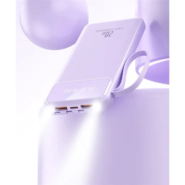 10000mAh Fast Charging Power bank With 4 Cables - 10000mAh Fast Charging Power bank With 4 Cables - Image 6 of 7