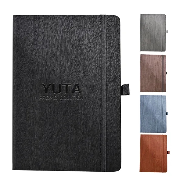 PU Leather Office Notebook w/ Elastic Strap - PU Leather Office Notebook w/ Elastic Strap - Image 0 of 8