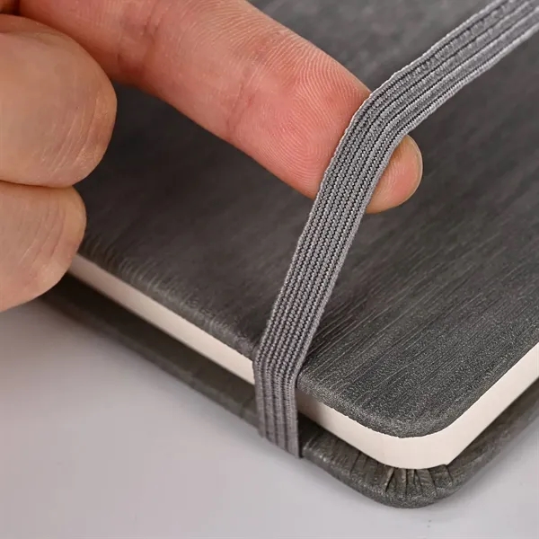 PU Leather Office Notebook w/ Elastic Strap - PU Leather Office Notebook w/ Elastic Strap - Image 7 of 8
