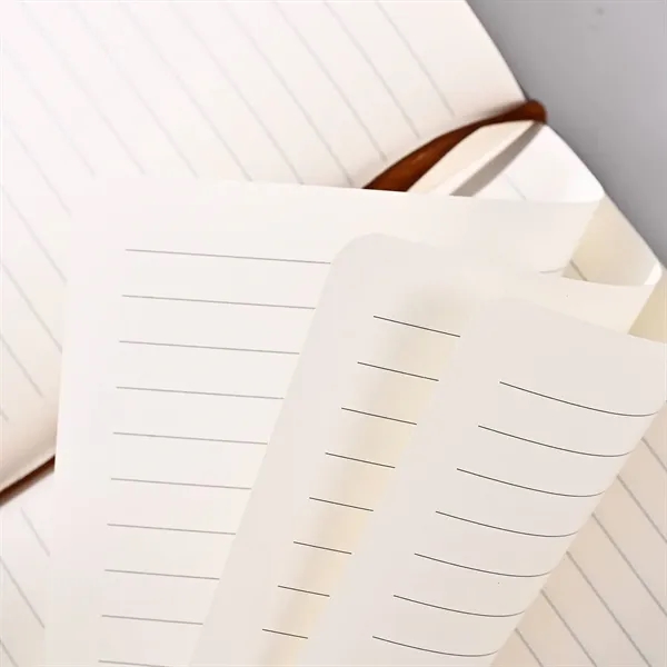 PU Leather Office Notebook w/ Elastic Strap - PU Leather Office Notebook w/ Elastic Strap - Image 8 of 8