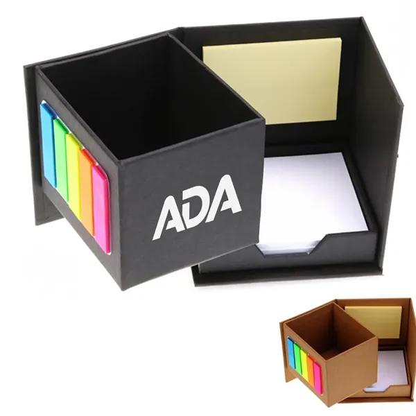Multifunctional Folding Pen Holder Sticky Note Box - Multifunctional Folding Pen Holder Sticky Note Box - Image 0 of 6