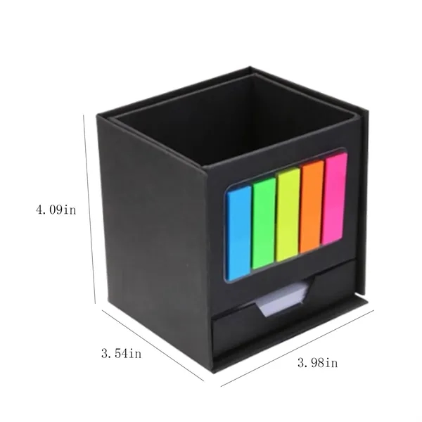 Multifunctional Folding Pen Holder Sticky Note Box - Multifunctional Folding Pen Holder Sticky Note Box - Image 3 of 6