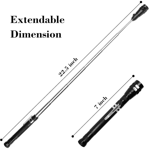 3 LED Light Magnetic Pickup Tool - 3 LED Light Magnetic Pickup Tool - Image 1 of 2