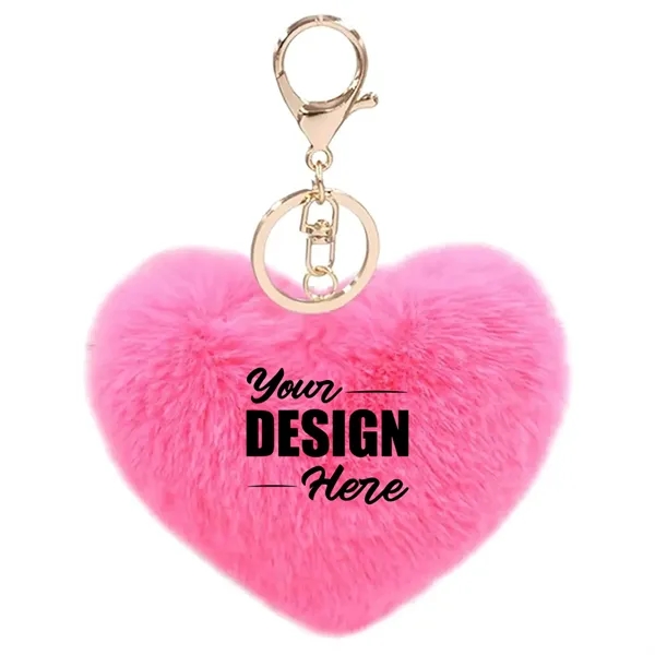 Heart Shape Plush Keychain - Heart Shape Plush Keychain - Image 1 of 18