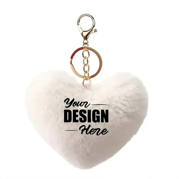 Heart Shape Plush Keychain - Heart Shape Plush Keychain - Image 3 of 18