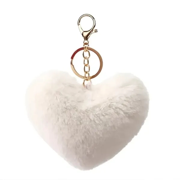 Heart Shape Plush Keychain - Heart Shape Plush Keychain - Image 4 of 18