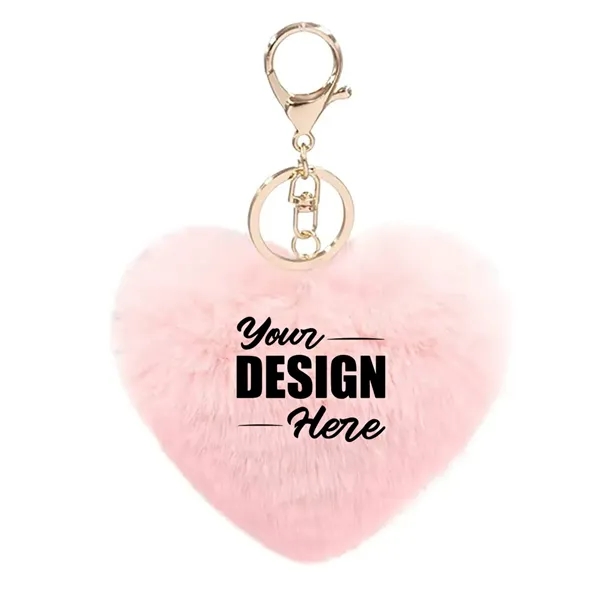 Heart Shape Plush Keychain - Heart Shape Plush Keychain - Image 7 of 18