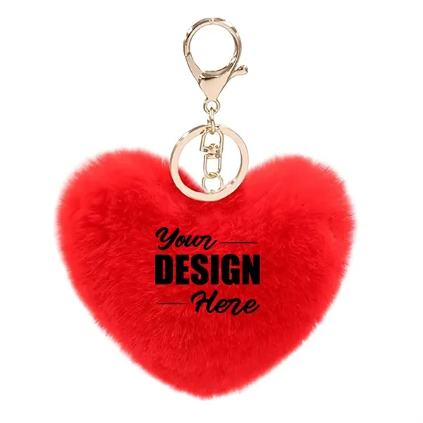 Heart Shape Plush Keychain - Heart Shape Plush Keychain - Image 11 of 18
