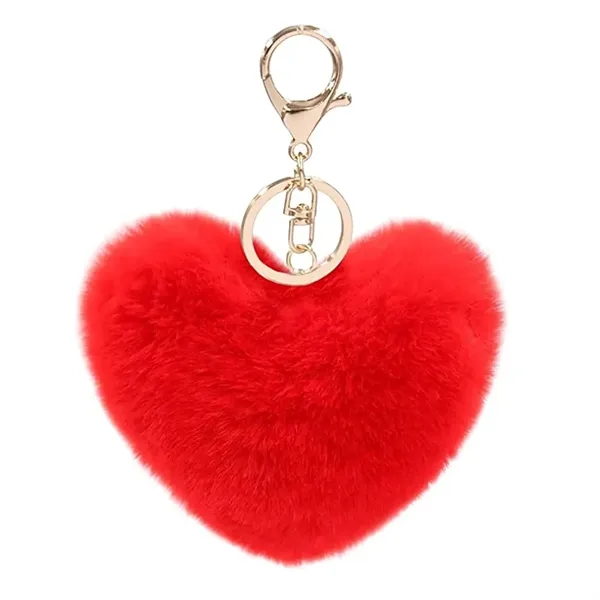 Heart Shape Plush Keychain - Heart Shape Plush Keychain - Image 12 of 18