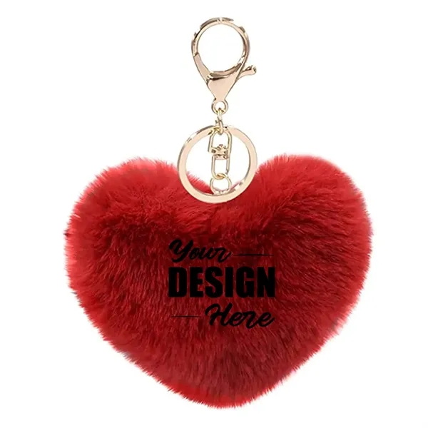 Heart Shape Plush Keychain - Heart Shape Plush Keychain - Image 13 of 18