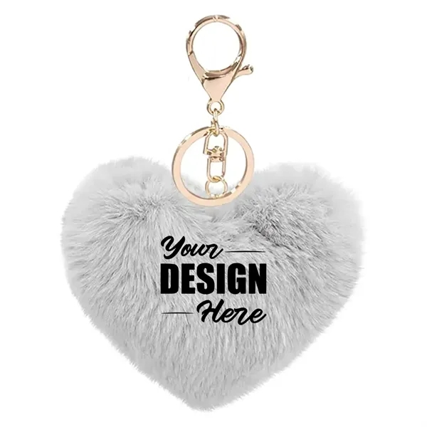 Heart Shape Plush Keychain - Heart Shape Plush Keychain - Image 15 of 18