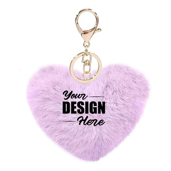 Heart Shape Plush Keychain - Heart Shape Plush Keychain - Image 17 of 18