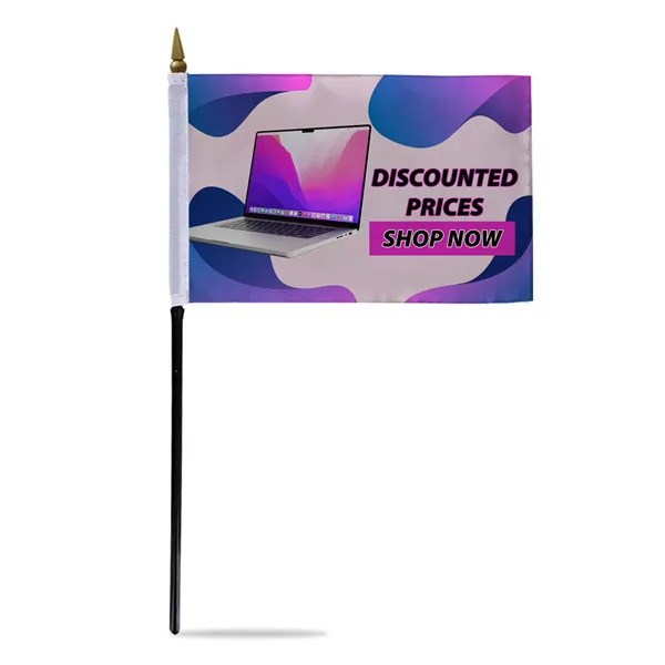 6" x 9" Custom Stick Flag - Digital Print - 6" x 9" Custom Stick Flag - Digital Print - Image 0 of 0