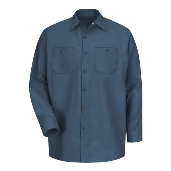 Red Kap Men's Industrial Long Sleeve Work Shirt - Red Kap Men's Industrial Long Sleeve Work Shirt - Image 13 of 58