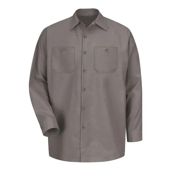 Red Kap Men's Industrial Long Sleeve Work Shirt - Red Kap Men's Industrial Long Sleeve Work Shirt - Image 17 of 58