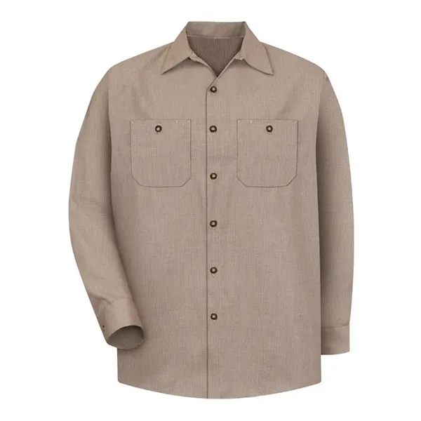 Red Kap Men's Industrial Long Sleeve Work Shirt - Red Kap Men's Industrial Long Sleeve Work Shirt - Image 21 of 58