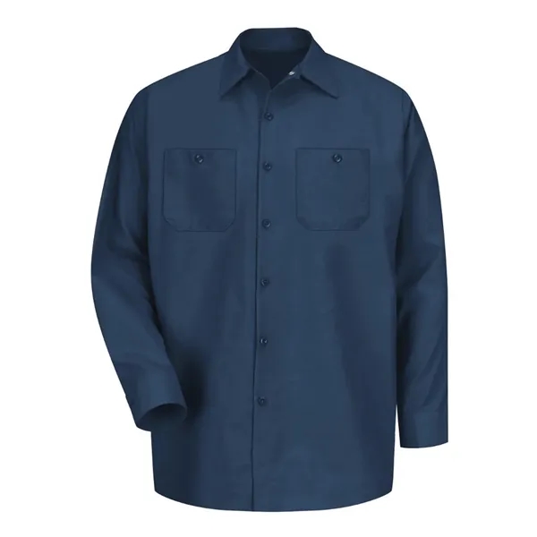 Red Kap Men's Industrial Long Sleeve Work Shirt - Red Kap Men's Industrial Long Sleeve Work Shirt - Image 33 of 58