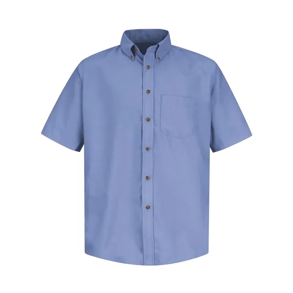 Red Kap Men's Poplin Short Sleeve Dress Shirt - Red Kap Men's Poplin Short Sleeve Dress Shirt - Image 7 of 18