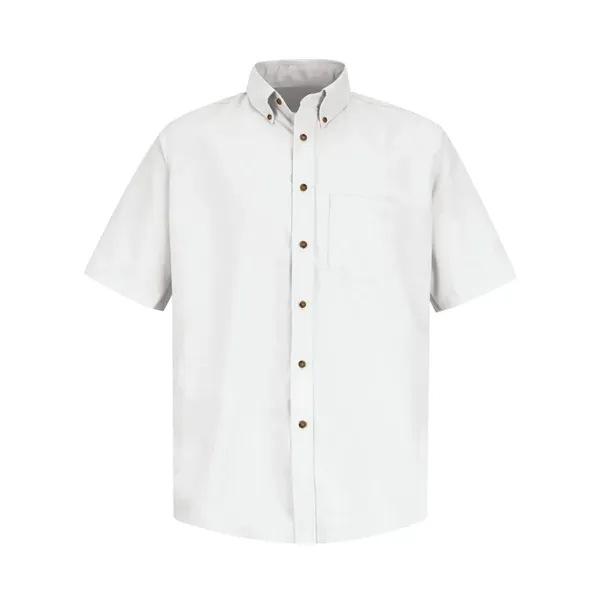 Red Kap Men's Poplin Short Sleeve Dress Shirt - Red Kap Men's Poplin Short Sleeve Dress Shirt - Image 17 of 18