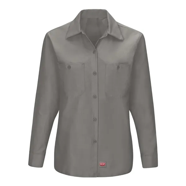 Red Kap Women's Long Sleeve Mimix Work Shirt - Red Kap Women's Long Sleeve Mimix Work Shirt - Image 5 of 10