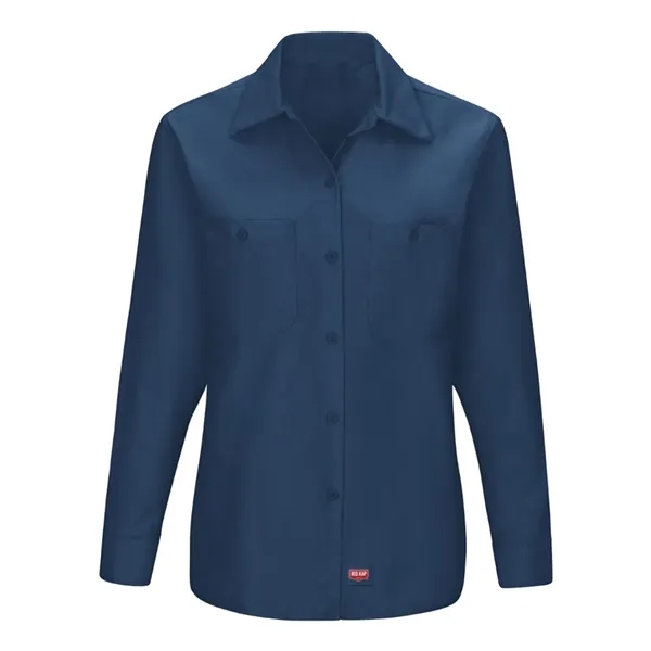 Red Kap Women's Long Sleeve Mimix Work Shirt - Red Kap Women's Long Sleeve Mimix Work Shirt - Image 9 of 10