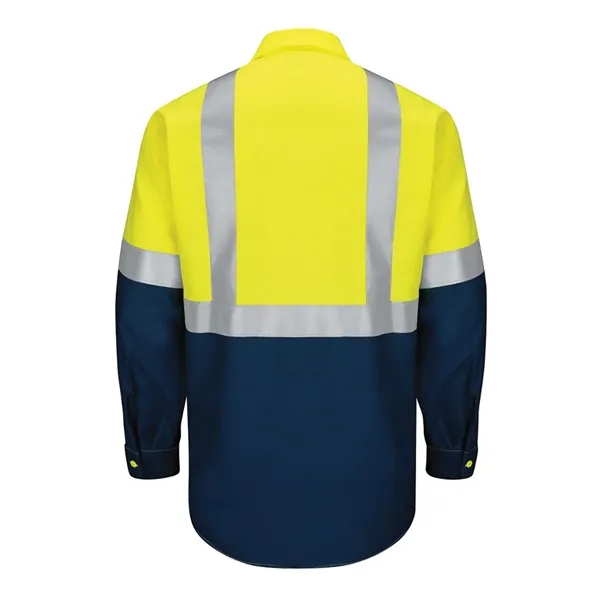 Red Kap Men's Tall Enhanced & Hi-Visibility Long Sleeve W... - Red Kap Men's Tall Enhanced & Hi-Visibility Long Sleeve W... - Image 8 of 10