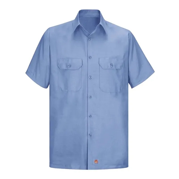 Red Kap Men's Tall Ripstop Short Sleeve Work Shirt - Red Kap Men's Tall Ripstop Short Sleeve Work Shirt - Image 9 of 12