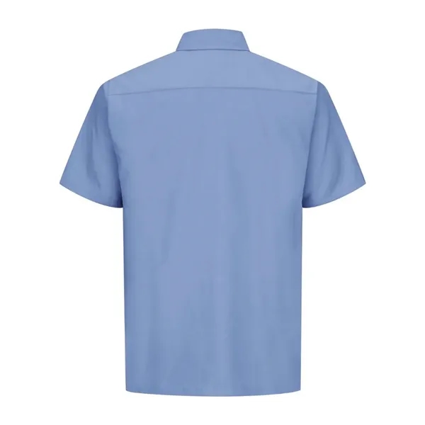 Red Kap Men's Tall Ripstop Short Sleeve Work Shirt - Red Kap Men's Tall Ripstop Short Sleeve Work Shirt - Image 10 of 12