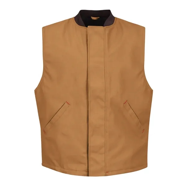 Red Kap Men's Blended Duck Insulated Vest - Red Kap Men's Blended Duck Insulated Vest - Image 1 of 4