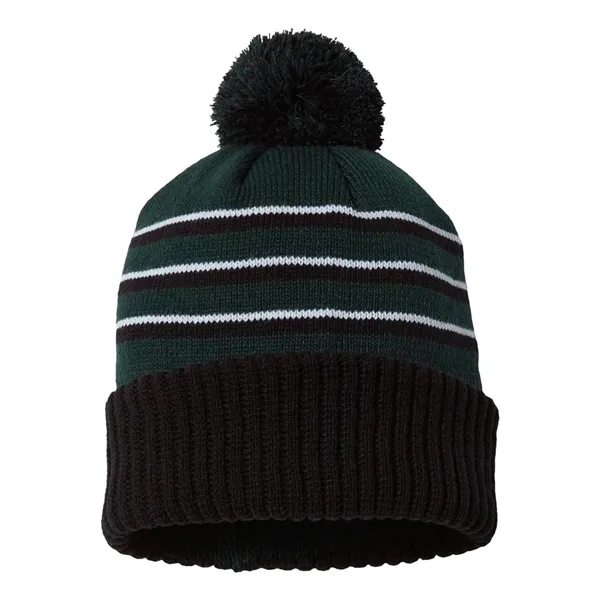 Richardson Pom Cuffed Beanie - Richardson Pom Cuffed Beanie - Image 7 of 22