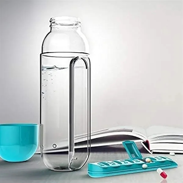 2-in-1 Pill Organizer Water Bottle - 2-in-1 Pill Organizer Water Bottle - Image 4 of 6