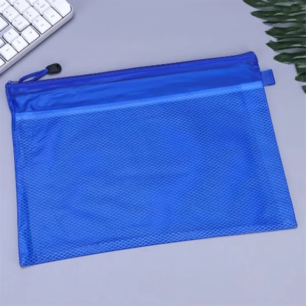 Durable A4 Mesh Zipper Document Bag for Organization - Durable A4 Mesh Zipper Document Bag for Organization - Image 6 of 6