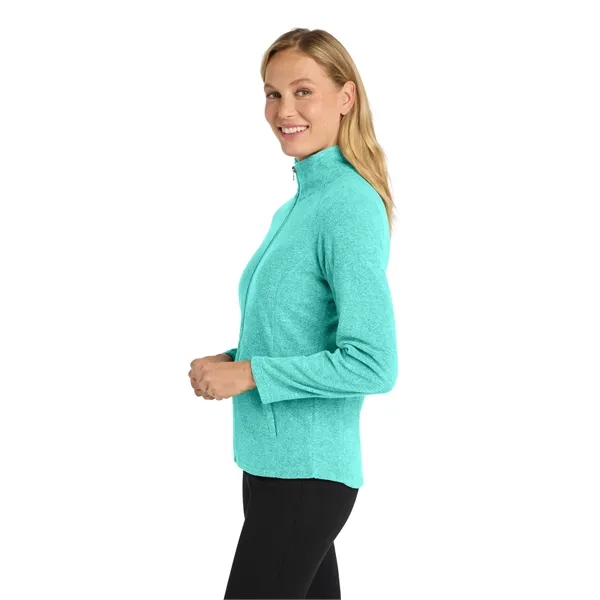 Port Authority Women's Heather Microfleece Full-Zip Jacket. - Port Authority Women's Heather Microfleece Full-Zip Jacket. - Image 3 of 29