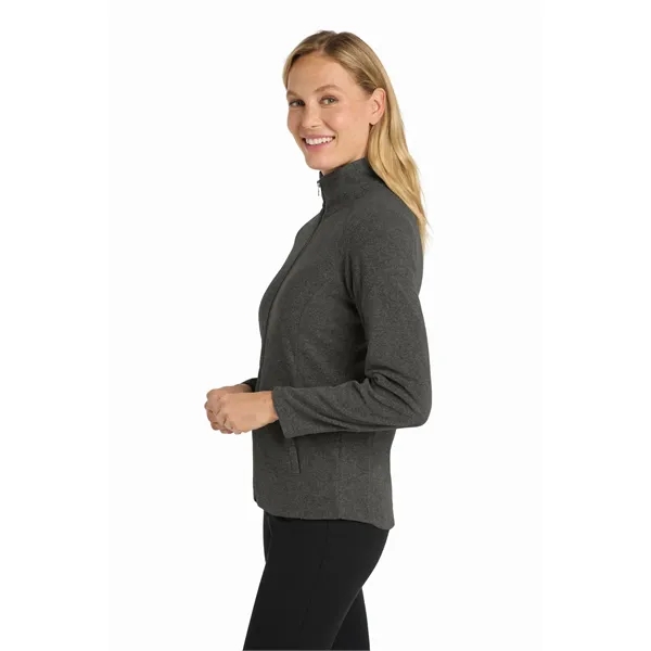 Port Authority Women's Heather Microfleece Full-Zip Jacket. - Port Authority Women's Heather Microfleece Full-Zip Jacket. - Image 8 of 29