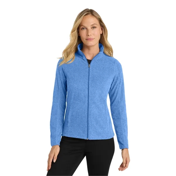 Port Authority Women's Heather Microfleece Full-Zip Jacket. - Port Authority Women's Heather Microfleece Full-Zip Jacket. - Image 10 of 29