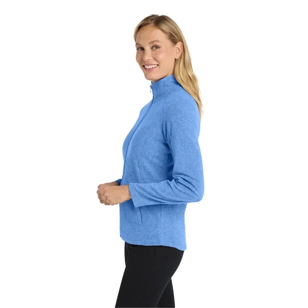 Port Authority Women's Heather Microfleece Full-Zip Jacket. - Port Authority Women's Heather Microfleece Full-Zip Jacket. - Image 14 of 29
