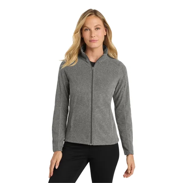 Port Authority Women's Heather Microfleece Full-Zip Jacket. - Port Authority Women's Heather Microfleece Full-Zip Jacket. - Image 15 of 29