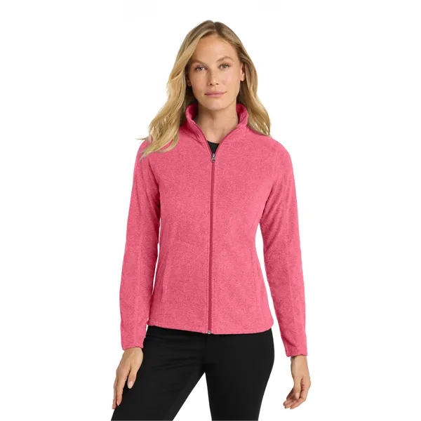Port Authority Women's Heather Microfleece Full-Zip Jacket. - Port Authority Women's Heather Microfleece Full-Zip Jacket. - Image 20 of 29