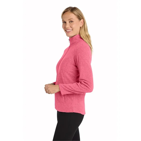 Port Authority Women's Heather Microfleece Full-Zip Jacket. - Port Authority Women's Heather Microfleece Full-Zip Jacket. - Image 24 of 29