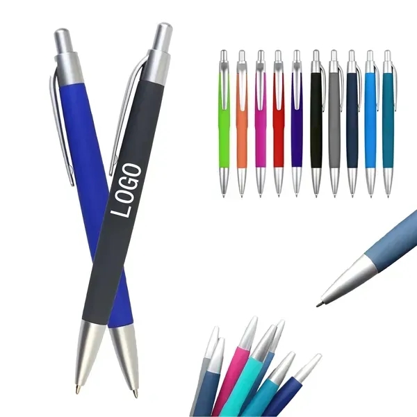 Retractable Plastic Glue Spray Ballpoint Pen With Clip - Retractable Plastic Glue Spray Ballpoint Pen With Clip - Image 0 of 4