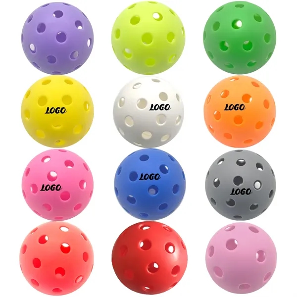 40 Hole Multicolor Outdoor Pickleball Ball - 40 Hole Multicolor Outdoor Pickleball Ball - Image 0 of 6
