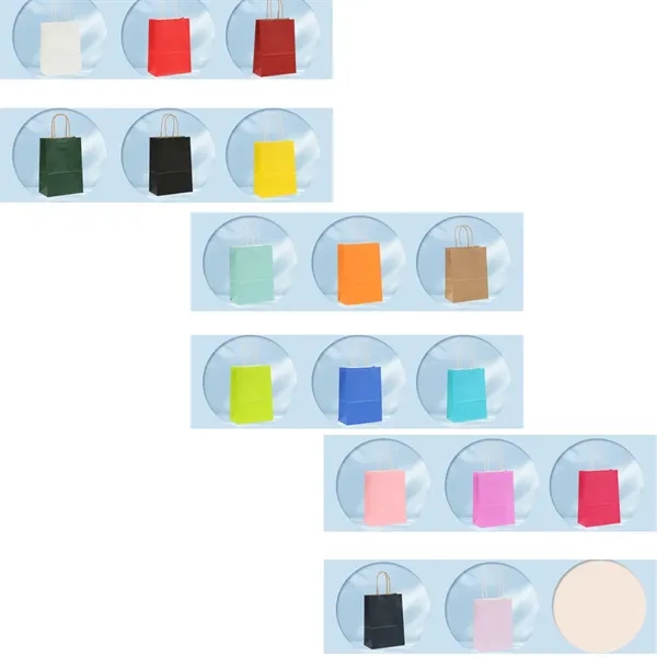 Kraft Brown Paper Shopping Bag With Handles - Kraft Brown Paper Shopping Bag With Handles - Image 2 of 5