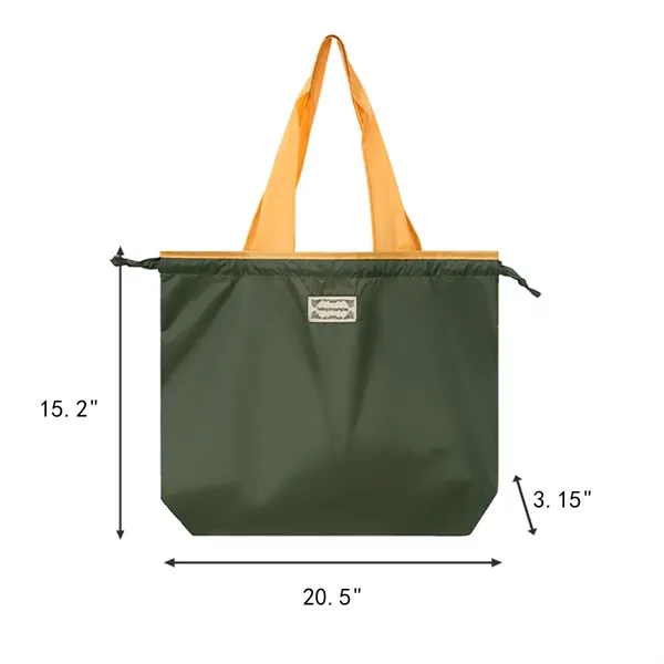 Large Foldable Waterproof Reusable Shopping Tote Bag - Large Foldable Waterproof Reusable Shopping Tote Bag - Image 1 of 6