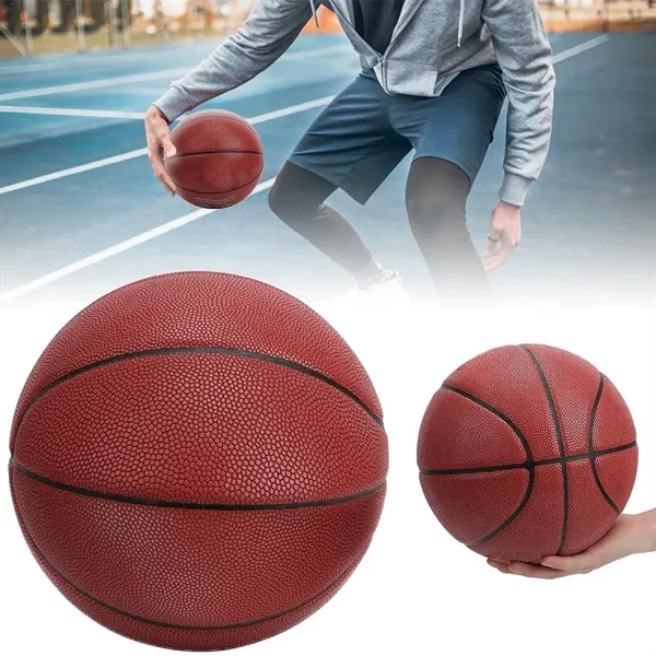 Custom Outdoor Official Size 7 Leather Basketball - Custom Outdoor Official Size 7 Leather Basketball - Image 3 of 6